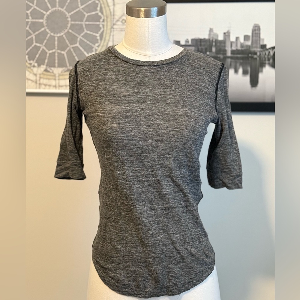 Marc by Marc Jacobs grey linen tee size XS
